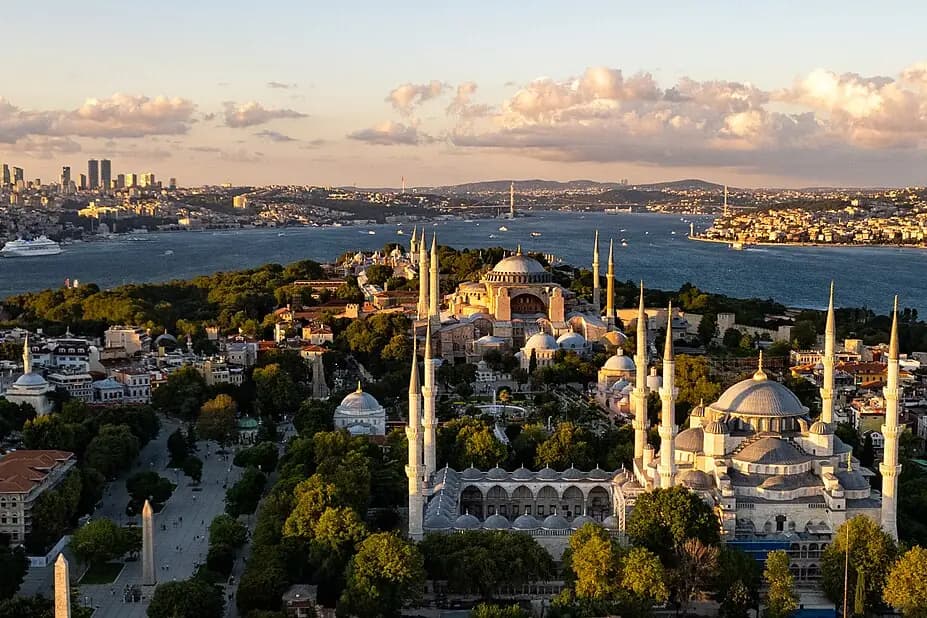 The historic peninsula and skyline of Istanbul